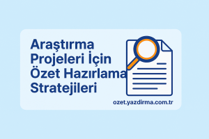 Read more about the article Araştırma Projeleri İçin Özet Hazırlama Stratejileri