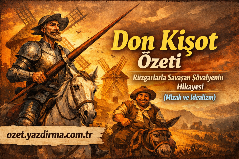Read more about the article Don Kişot Özeti: Rüzgarlarla Savaşan Şövalyenin Hikayesi (Mizah ve İdealizm)