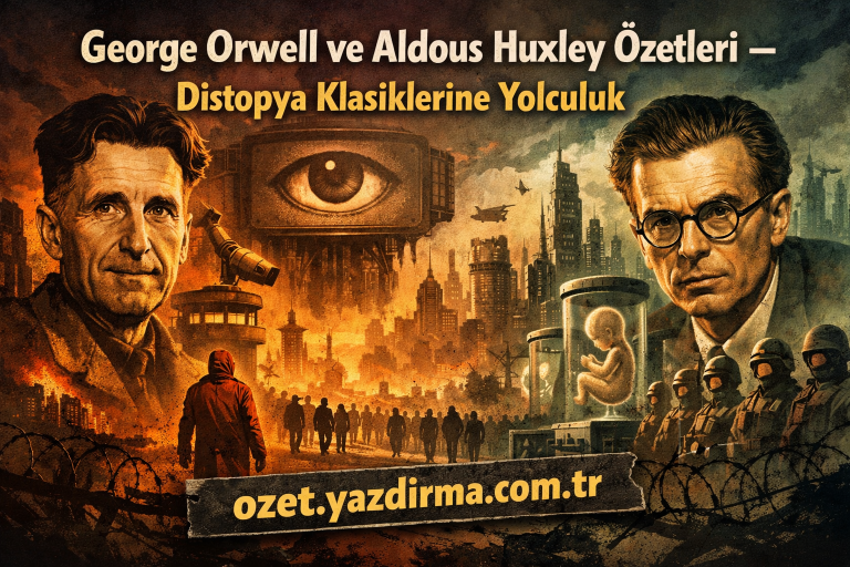Read more about the article George Orwell ve Aldous Huxley Özetleri – Distopya Klasiklerine Yolculuk