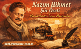 Nazım Hikmet Şiir Özetleri – Memleketimden İnsan Manzaraları