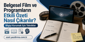 Read more about the article Belgesel Film ve Programların Etkili Özeti Nasıl Çıkarılır? Bilgiyi Korumak İçin Teknikler