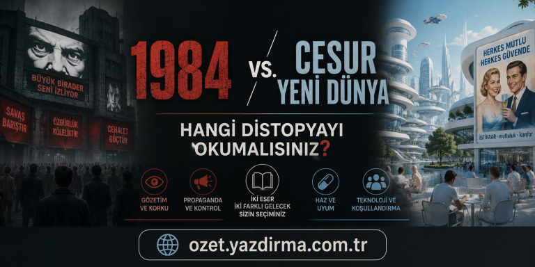 Read more about the article 1984 vs. Cesur Yeni Dünya: Hangi Distopyayı Okumalısınız?