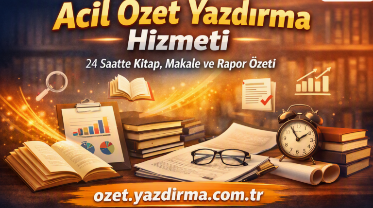 Read more about the article Acil Özet Yazdırma Hizmeti | 24 Saatte Kitap, Makale ve Rapor Özeti