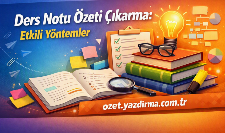 Read more about the article Ders Notu Özeti Çıkarma: Etkili Yöntemler
